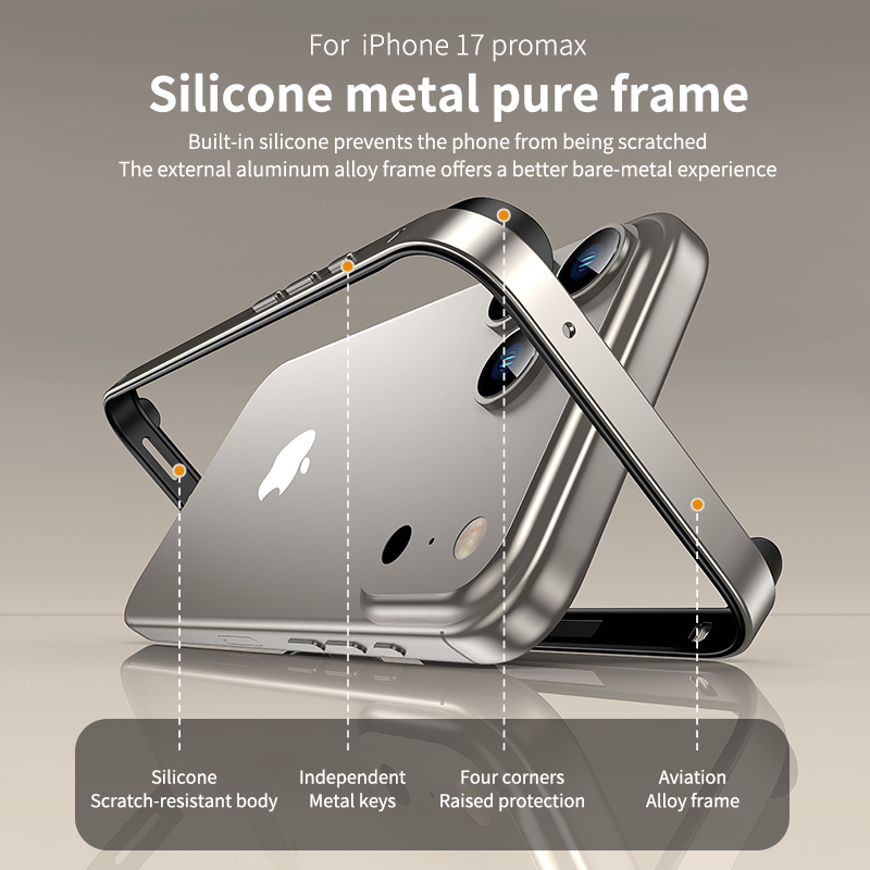 Aluminum Metal Frame Silicone  - огляд і ціна Metal Bumper Aluminum Frame Case